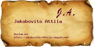 Jakobovits Attila névjegykártya